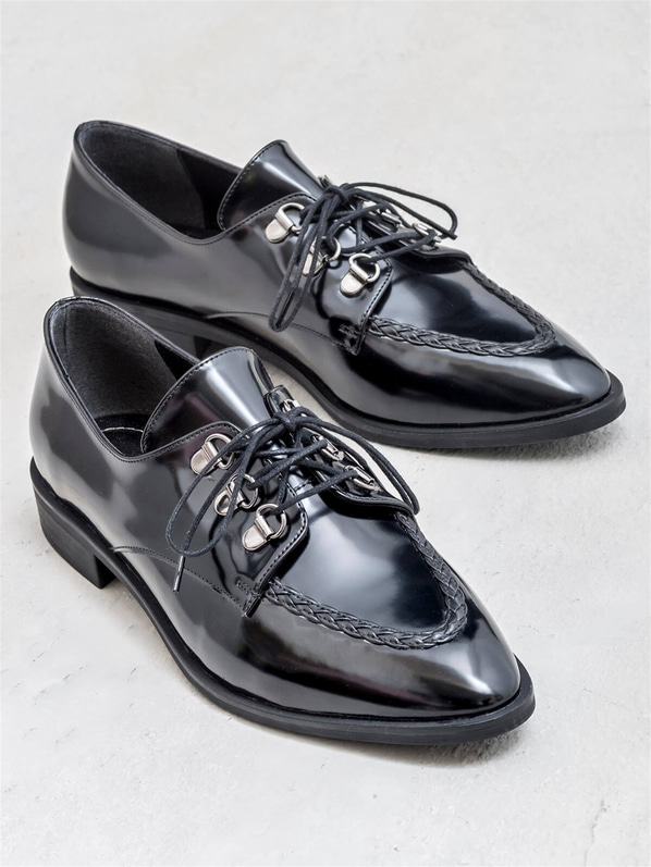 Siyah düz kadın ayakkabı - Elle Shoes