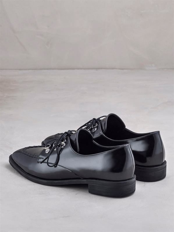Siyah düz kadın ayakkabı - Elle Shoes