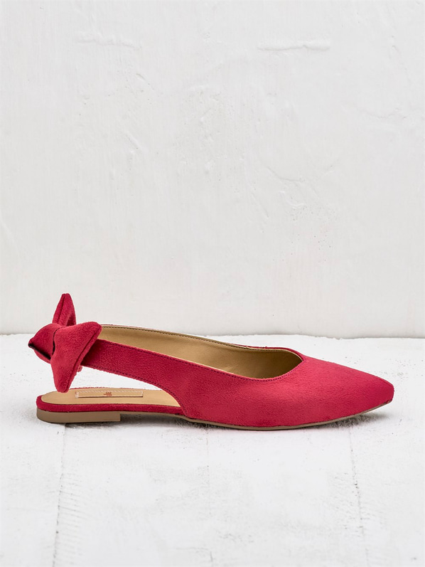 Kırmızı kadın babet - Elle Shoes