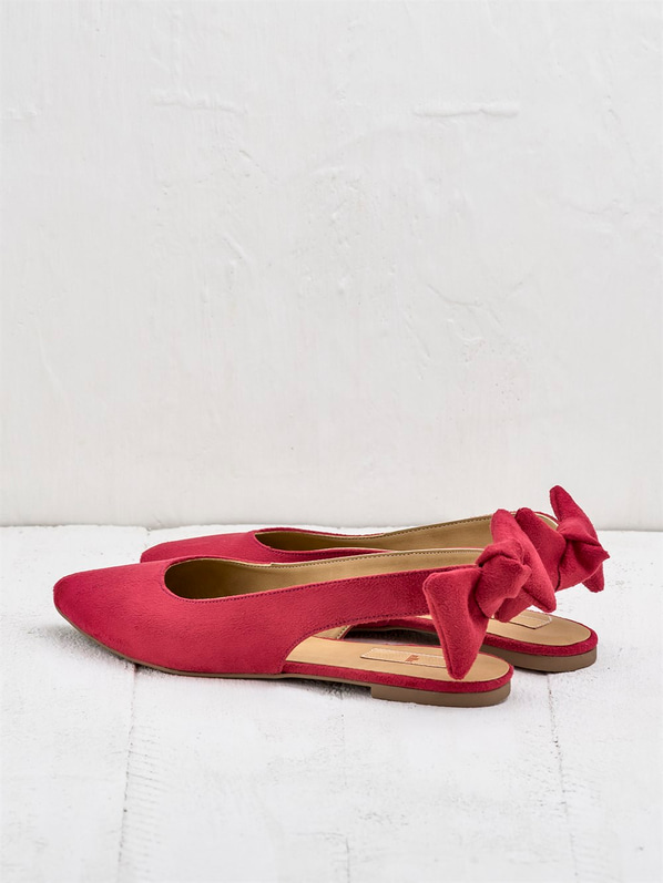 Kırmızı kadın babet - Elle Shoes