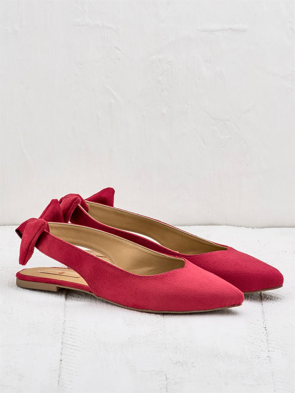 Kırmızı kadın babet - Elle Shoes