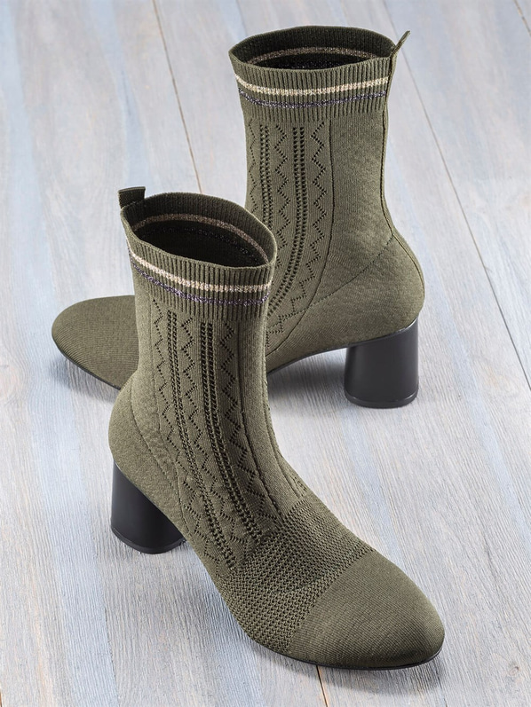 Haki kadın bot - Elle Shoes