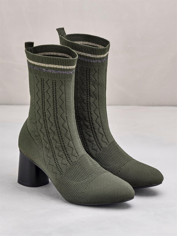 Haki kadın bot - Elle Shoes