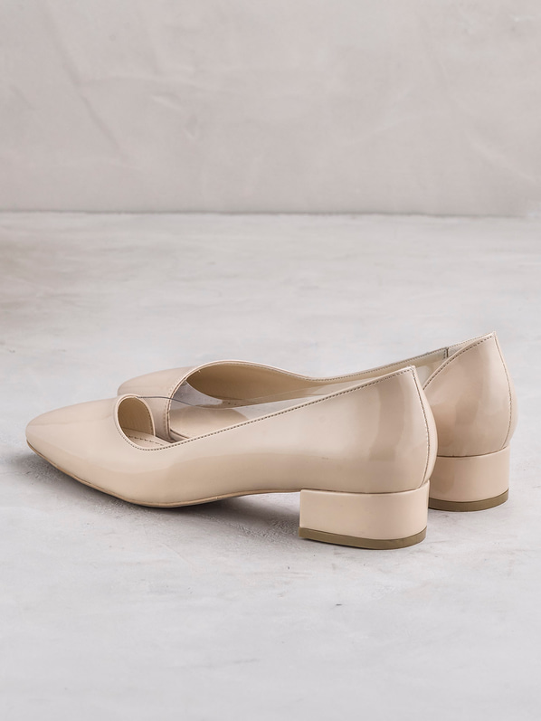 Ten kalın topuklu kadın ayakkabı - Elle Shoes
