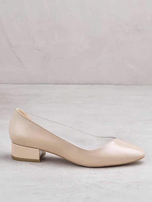 Ten kalın topuklu kadın ayakkabı - Elle Shoes