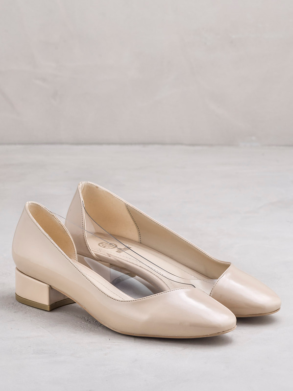 Ten kalın topuklu kadın ayakkabı - Elle Shoes