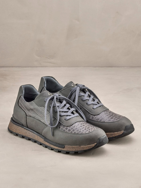 Gri erkek günlük ayakkabı, günlük kullanım için - Elle Shoes