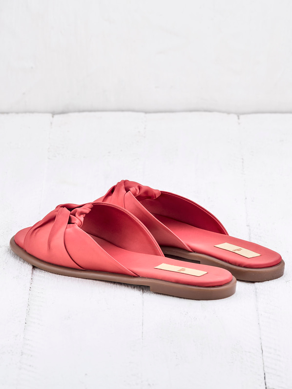 Mercan tekstil kadın düz terlik - Elle Shoes