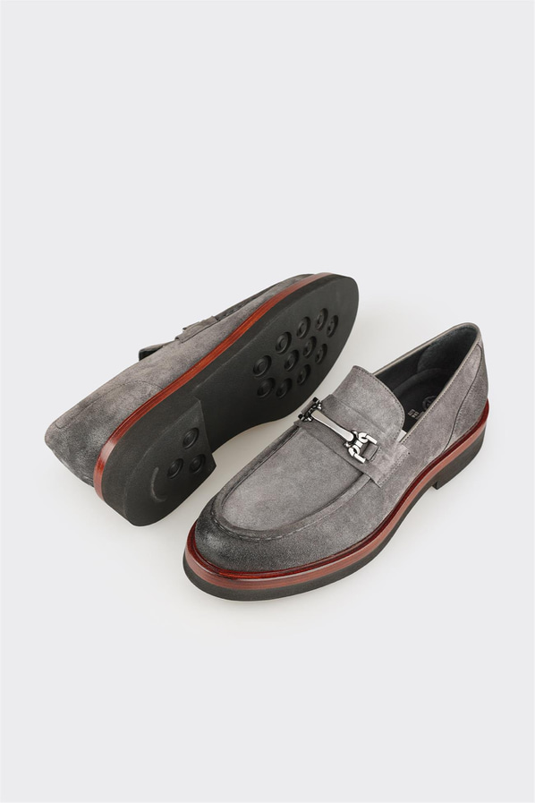 Antrasit Deri Erkek Günlük Ayakkabı