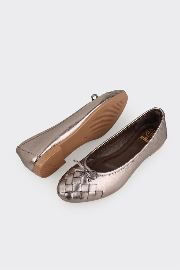 Antrasit Deri Kadın Günlük Ayakkabı