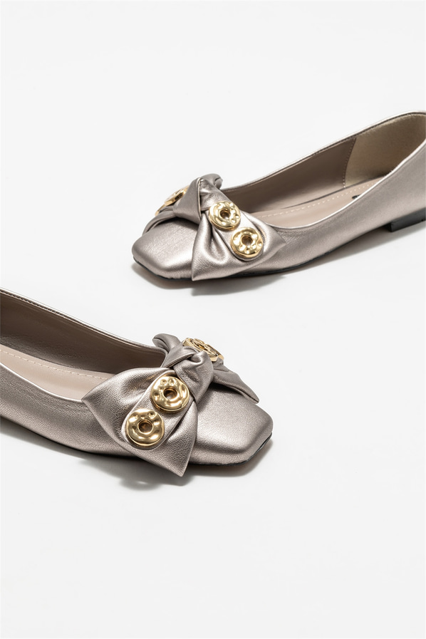 Antrasit kadın günlük ayakkabı, günlük kullanım için - Elle Shoes