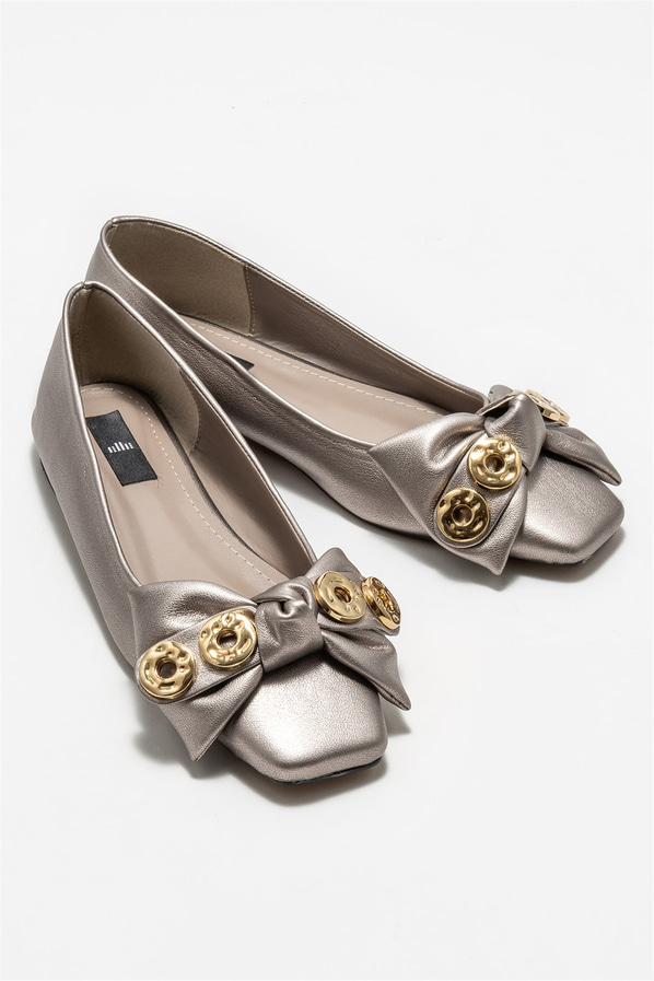Antrasit kadın günlük ayakkabı, günlük kullanım için - Elle Shoes