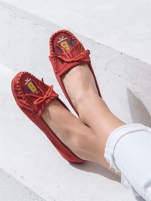 Kırmızı kadın ayakkabı - Elle Shoes