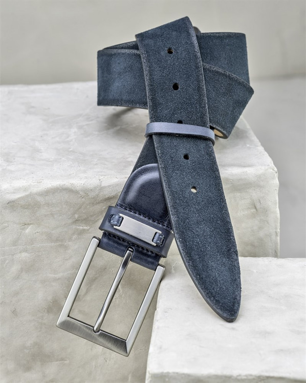 Lacivert erkek kemer - Elle Shoes
