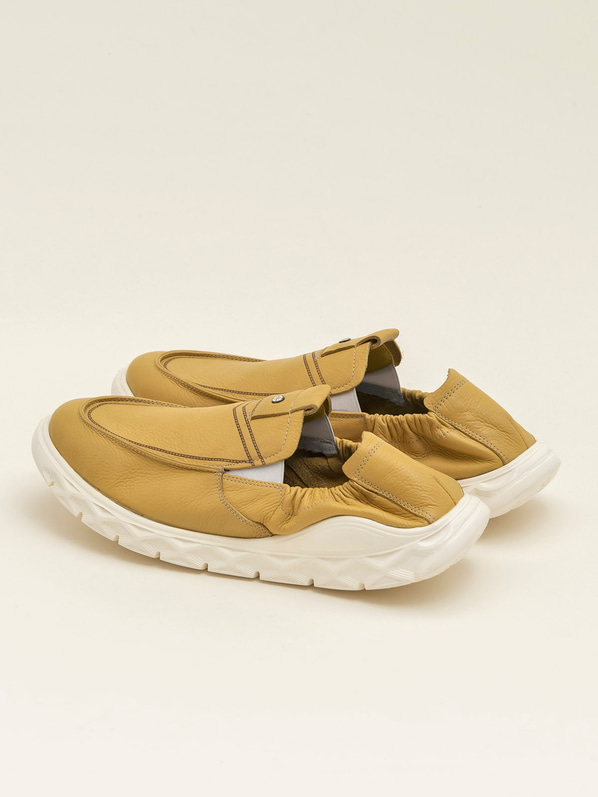 Sarı deri erkek ayakkabı - Elle Shoes