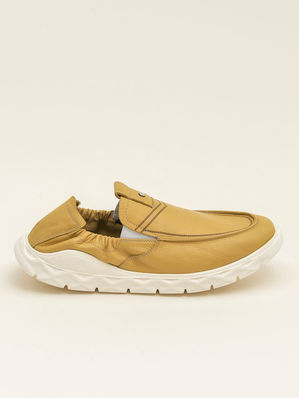 Sarı deri erkek ayakkabı - Elle Shoes