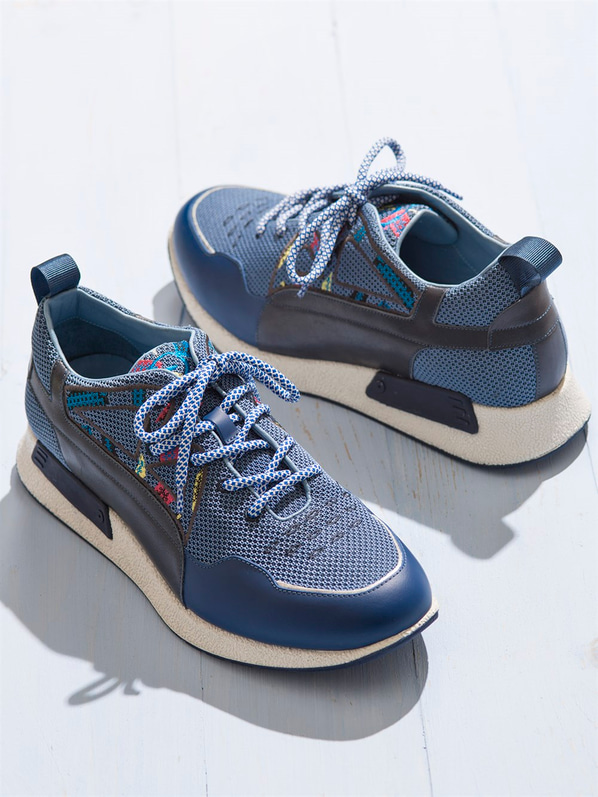 Mavi erkek ayakkabı - Elle Shoes