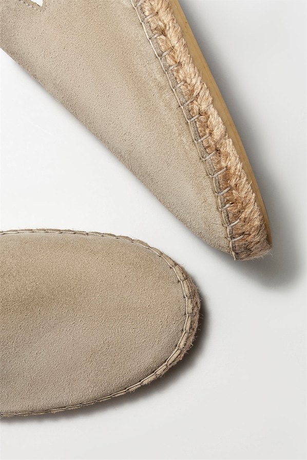 Bej deri erkek espadril - Elle Shoes