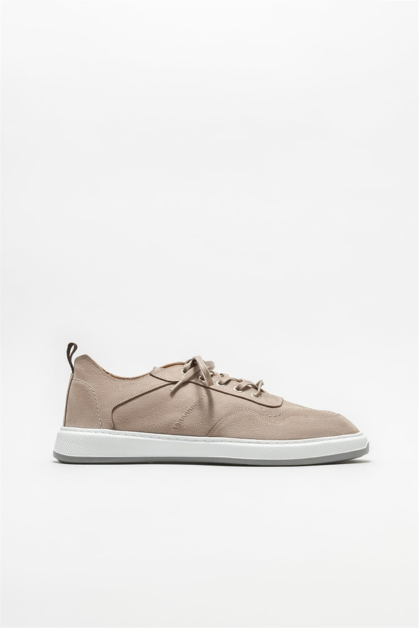 Bej deri erkek günlük ayakkabı, günlük kullanım için - Elle Shoes