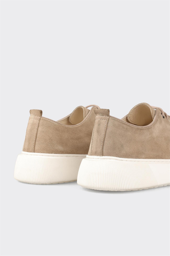 Bej deri erkek günlük ayakkabı, günlük kullanım için - Elle Shoes