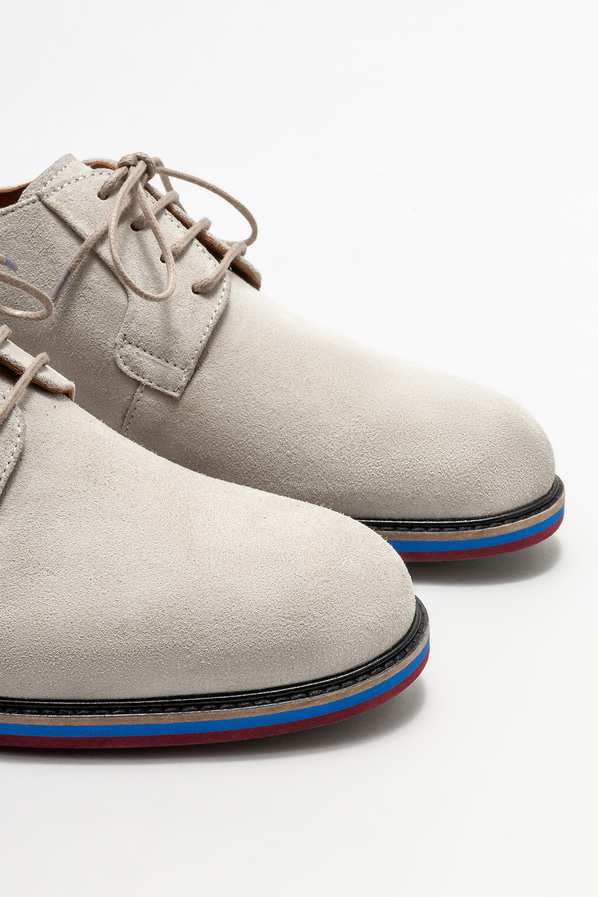Bej deri erkek günlük ayakkabı, günlük kullanım için - Elle Shoes