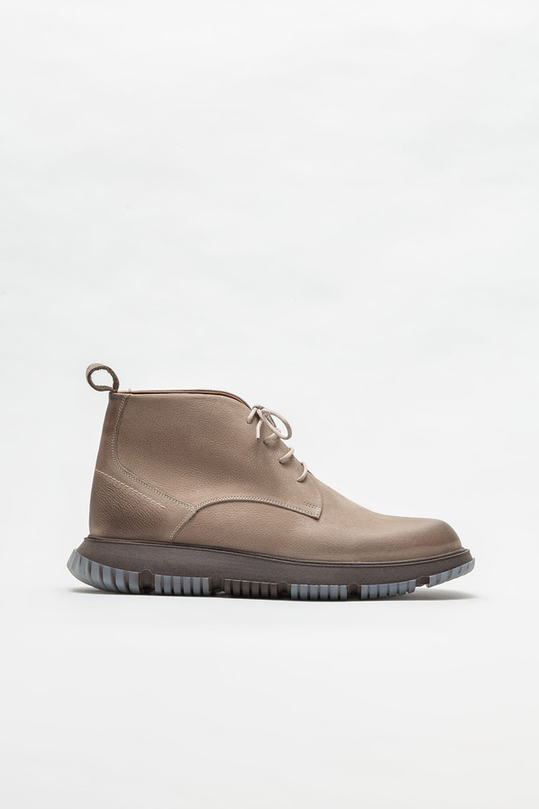Bej deri erkek günlük bot, günlük kullanım için - Elle Shoes