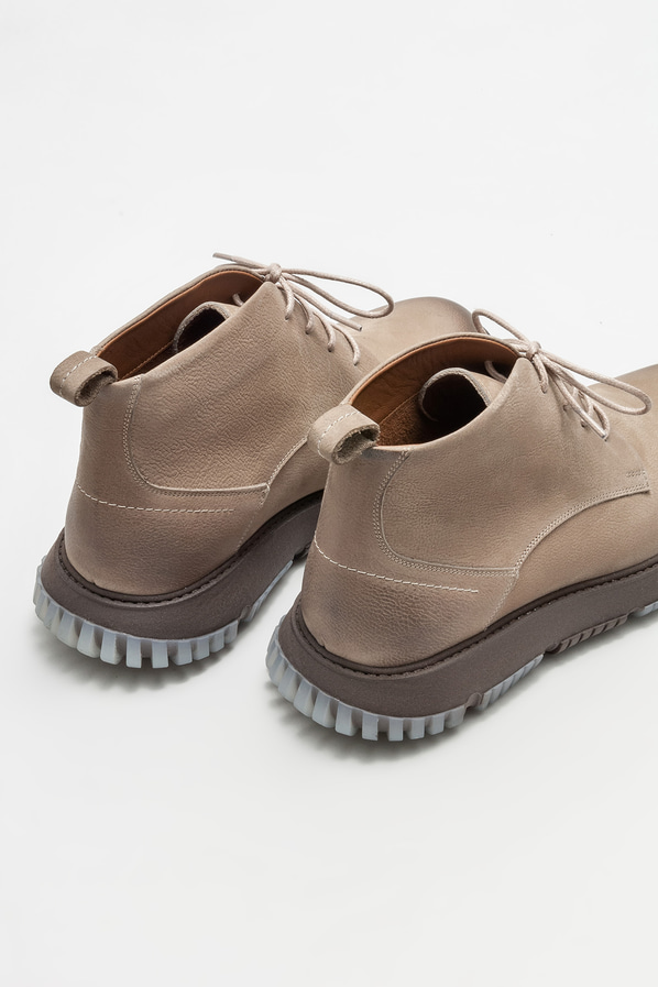Bej deri erkek günlük bot, günlük kullanım için - Elle Shoes