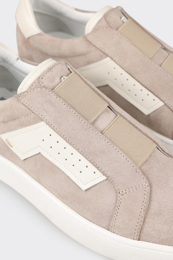 Bej deri erkek spor ayakkabı - Elle Shoes