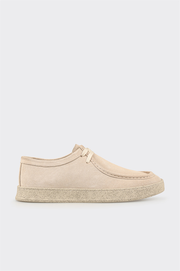 Bej deri erkek spor ayakkabı - Elle Shoes