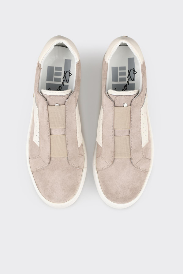 Bej deri erkek spor ayakkabı - Elle Shoes