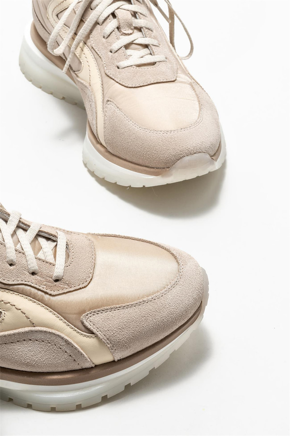 Bej deri erkek spor ayakkabı - Elle Shoes