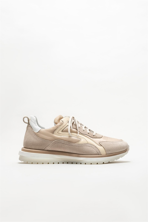 Bej deri erkek spor ayakkabı - Elle Shoes