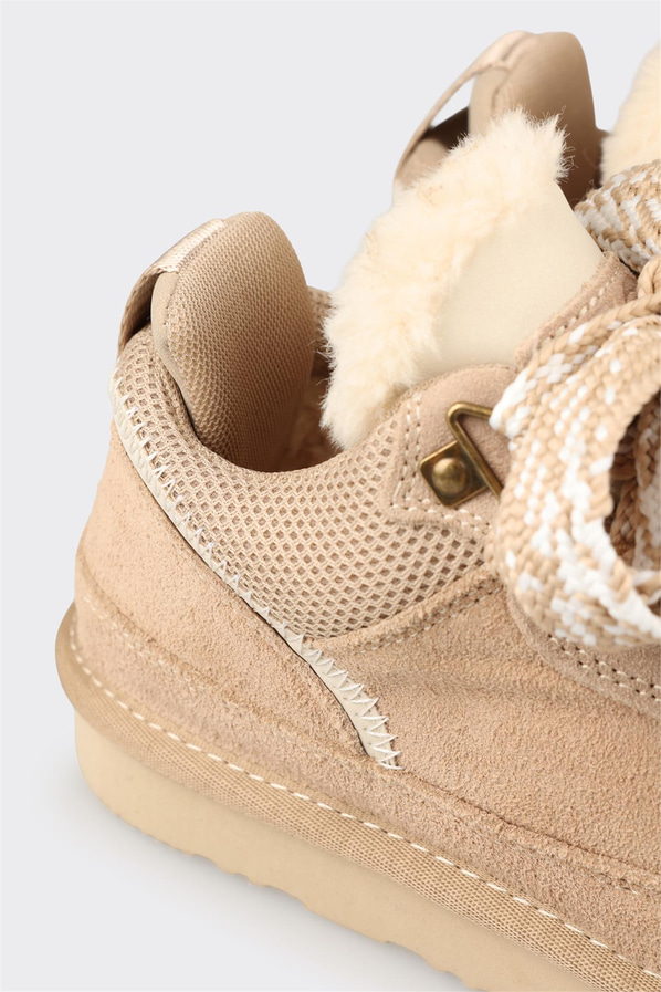 Bej Deri Kadın Günlük Ayakkabı