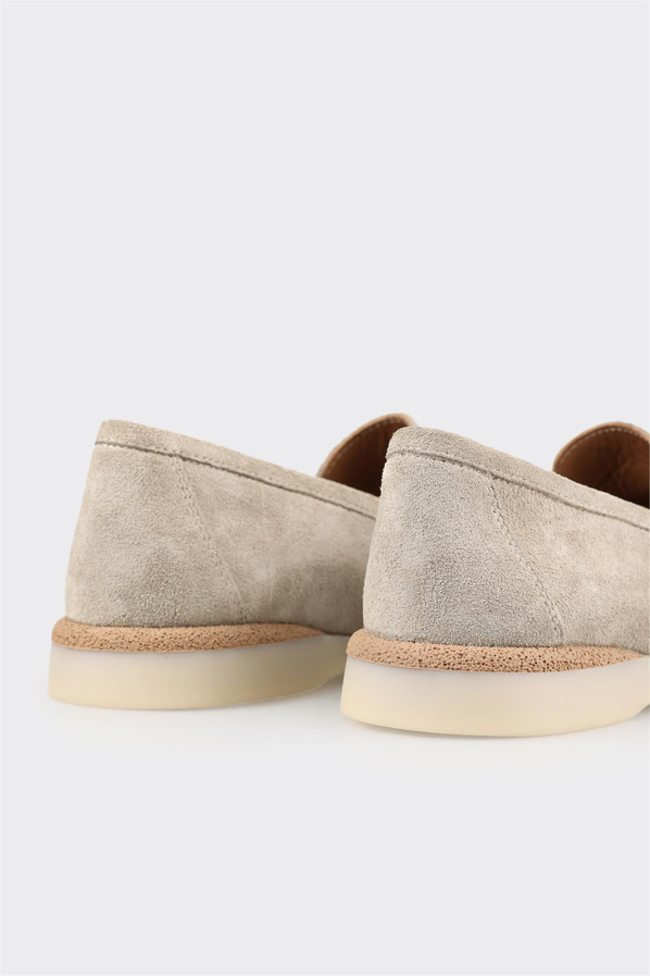 Bej Deri Kadın Günlük Ayakkabı