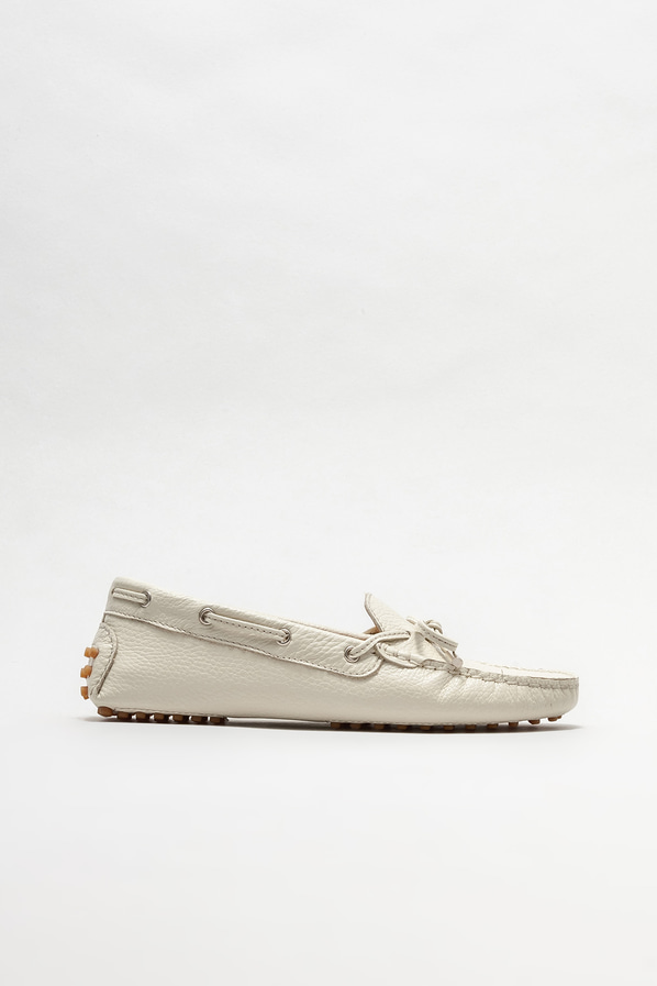 Bej deri kadın loafer - Elle Shoes