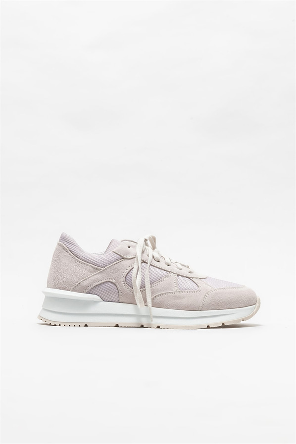 Bej deri kadın spor ayakkabı - Elle Shoes
