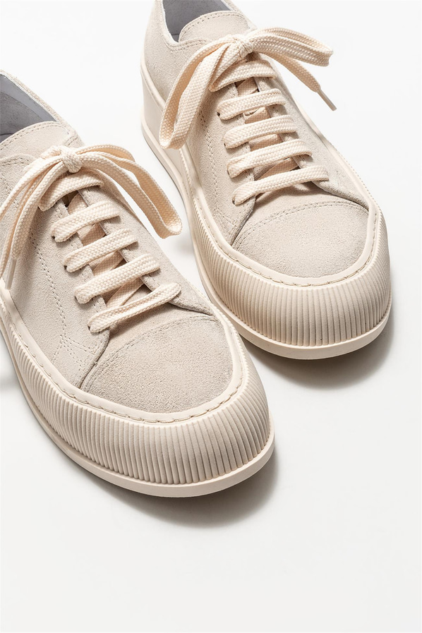 Bej deri kadın sneaker - Elle Shoes