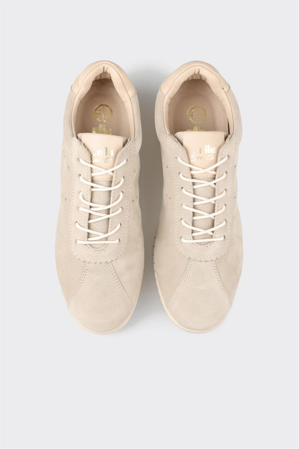 Bej deri kadın sneaker - Elle Shoes
