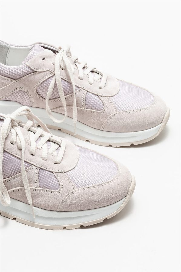 Bej deri kadın spor ayakkabı - Elle Shoes