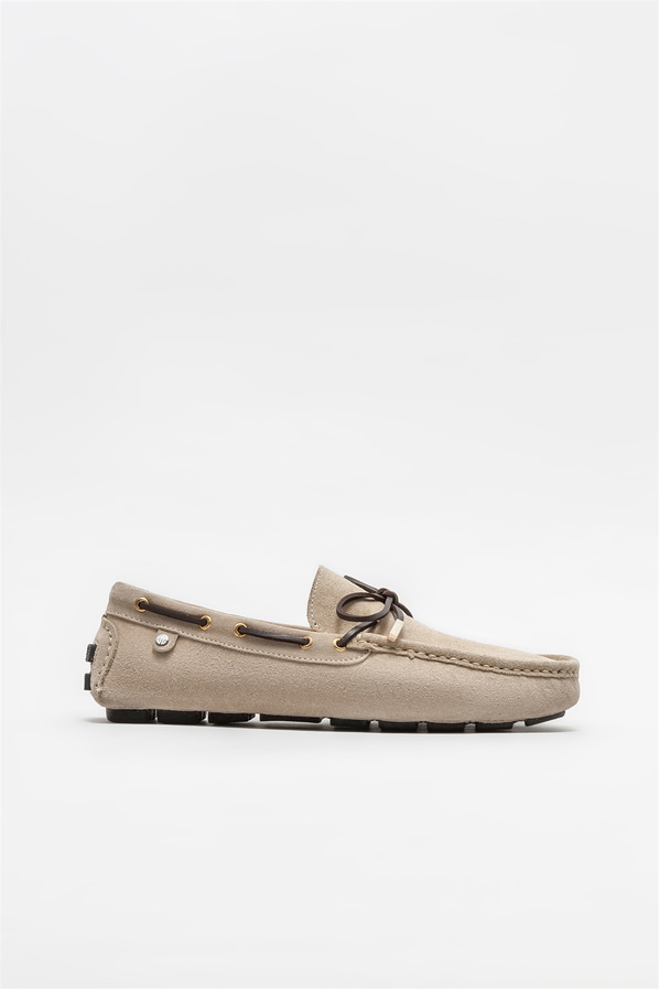 Bej erkek günlük ayakkabı, günlük kullanım için - Elle Shoes