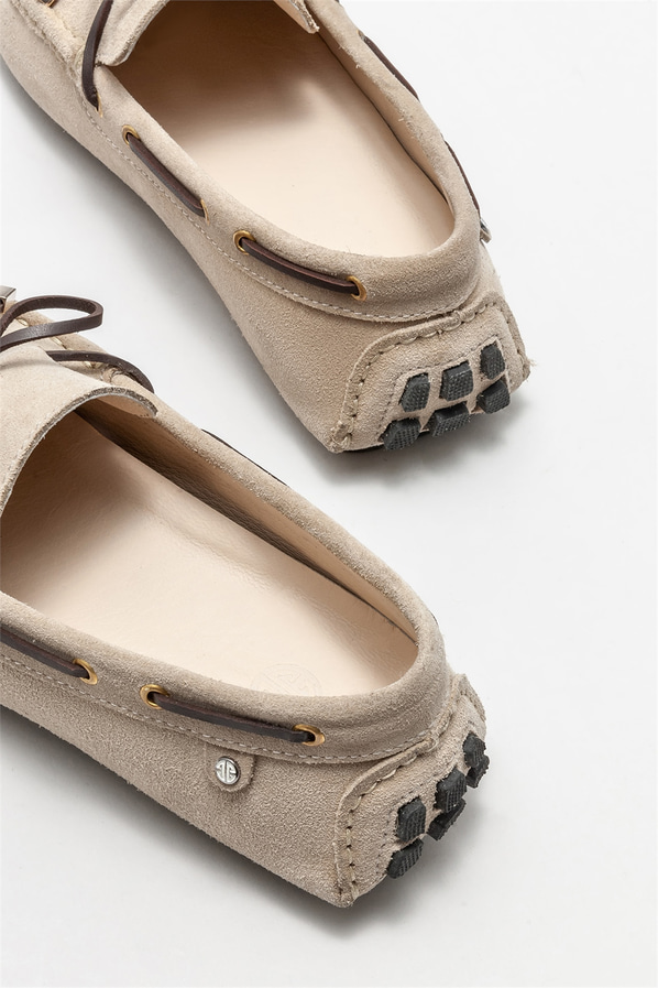 Bej erkek günlük ayakkabı, günlük kullanım için - Elle Shoes