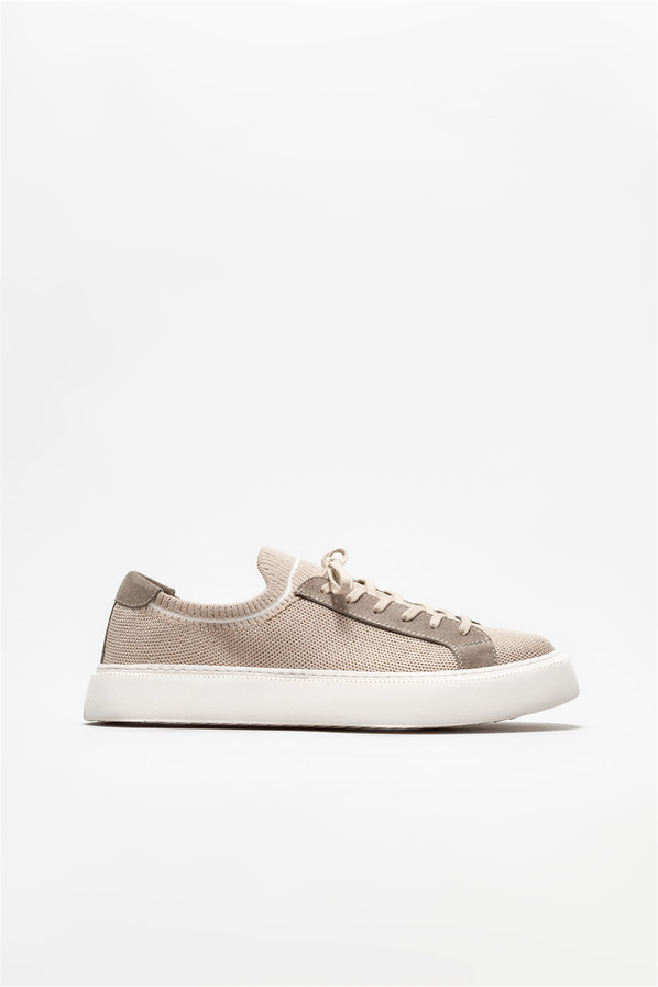 Bej erkek günlük ayakkabı, günlük kullanım için - Elle Shoes