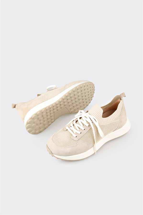 Bej erkek spor ayakkabı - Elle Shoes