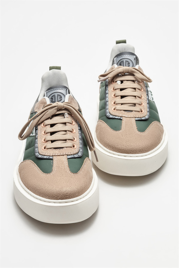 Bej erkek spor ayakkabı - Elle Shoes