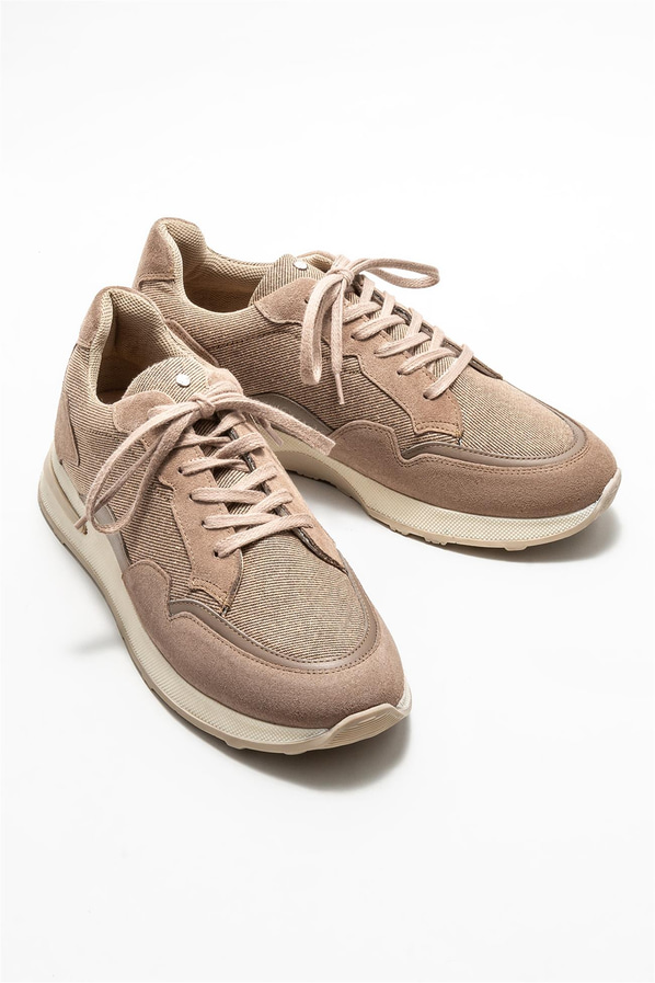 Bej erkek spor ayakkabı - Elle Shoes