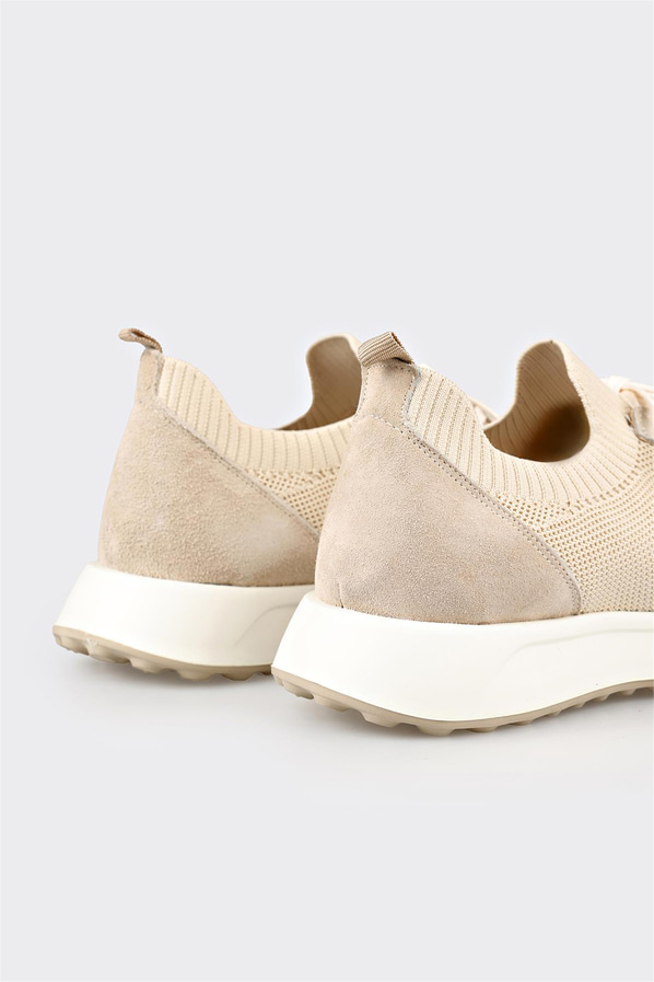 Bej erkek spor ayakkabı - Elle Shoes