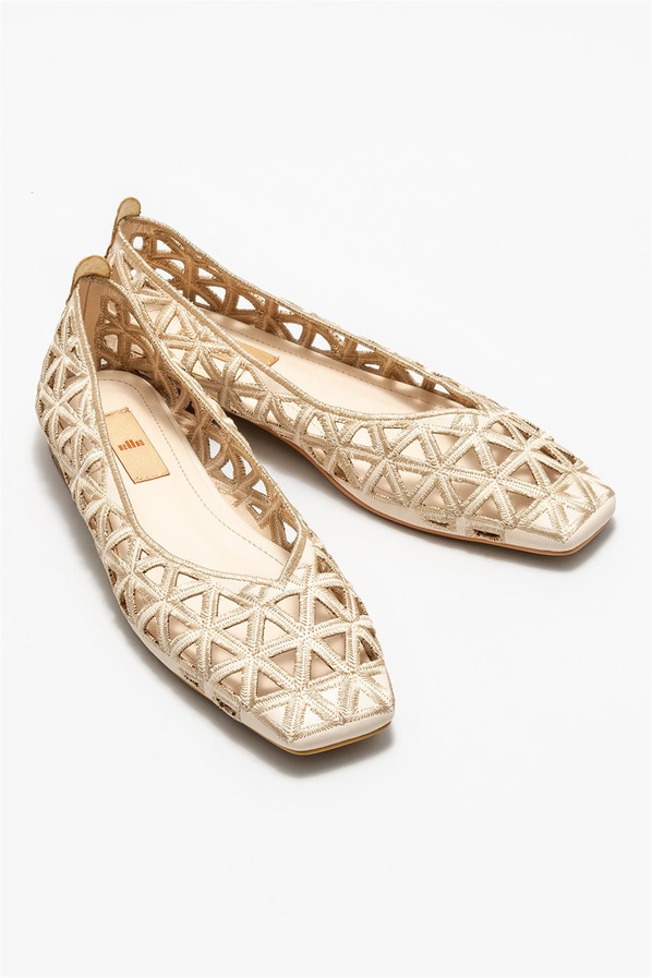 Bej kadın babet - Elle Shoes
