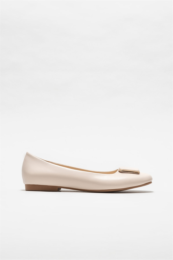 Bej kadın babet - Elle Shoes