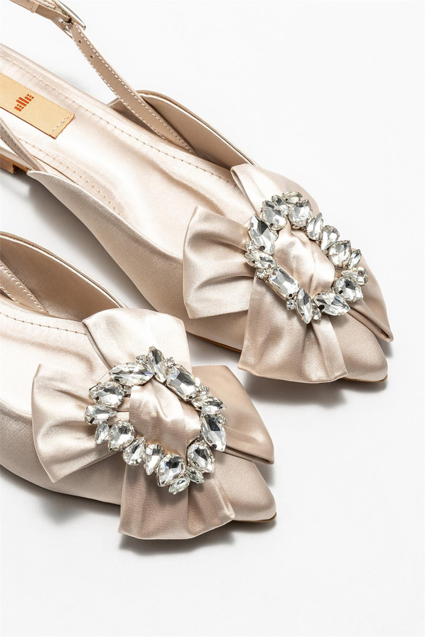 Bej kadın babet - Elle Shoes
