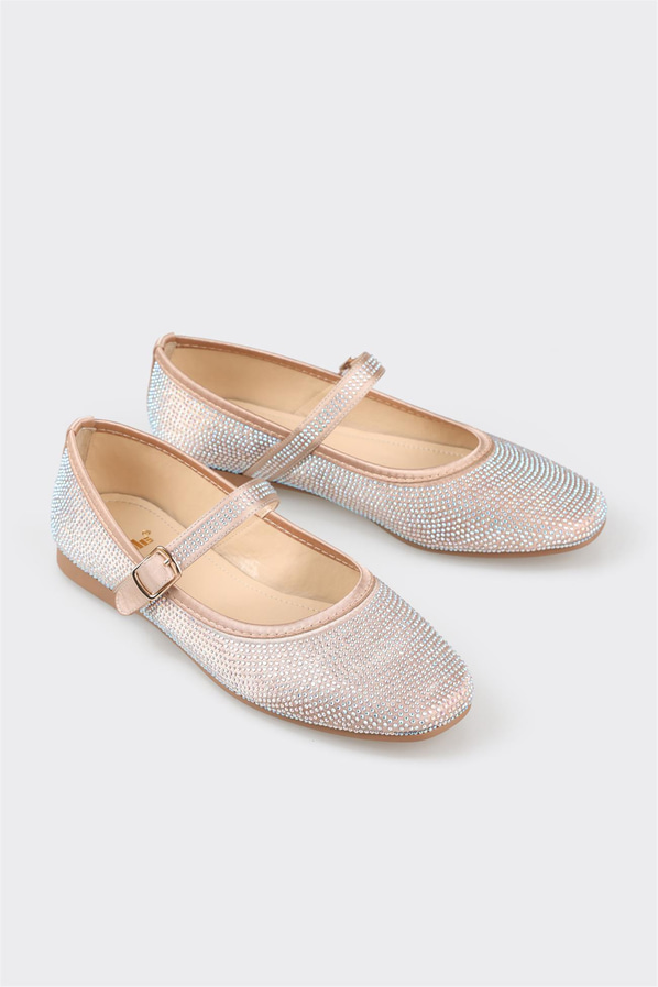 Bej kadın babet - Elle Shoes